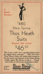 Roos Brothers - Thomas Heath Suits Postcard