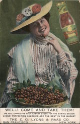 E.G. Lyons & Raas Company Cherries Postcard