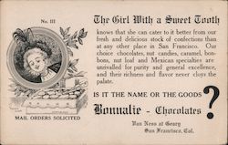 The Girl With A Sweet Tooth Postcard