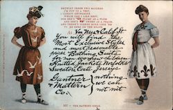 The Bathing Girls - Guntner & Mattern Company Postcard