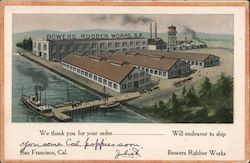 Bowers Rubber Works Postcard