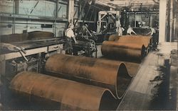 Photographic View of Our Press Room, H.N. Cook Belting Company Postcard