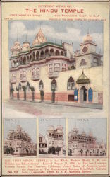 Different Views of the Hindu Temple Vedanta Postcard