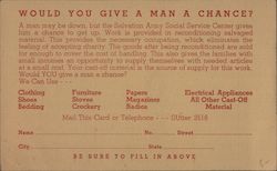 The Salvation Army Postcard