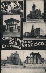 Church Views of San Francisco, California Postcard Postcard Postcard