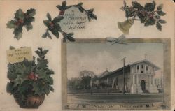 A Merry Christmas and a Happy New Year From San Francisco, Mission Delores Postcard
