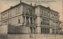Fremont School, Mc Allister Street Between Broderick & Baker Postcard