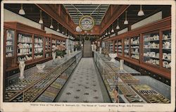 Interior View of The Albert S. Samuels Co. The House of "Lucky" Wedding Rings Postcard