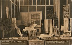 Bigley's Lace & Curtain Company Exhibit Postcard