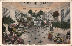 Art Floral Company Postcard