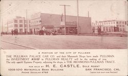 A Portion of the City of Pullman Postcard