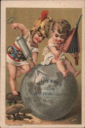 Roos Bros. 35 & 37 Kearny St. Marc Men's Boy's and Children's Clothing Gents Furnishing Goods San Francisco, CA Trade Card Trade Trade Card
