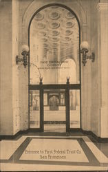 Entrance, First Federal Trust Company Postcard