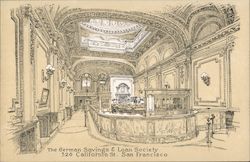 The German Savings & Loan Society Postcard