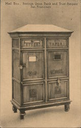 Mail Box, Savings Union Bank and Trust Company Postcard