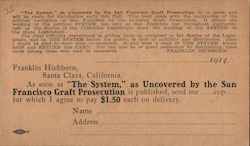 The System as Uncovered by the San Francisco Graft Prosecution Postcard