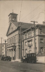 Sacred Heart Church - Fillmore and Fell Street Postcard