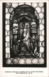 Window, Episcopal Church of St. Mary the Virgin Postcard
