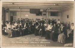 Central M.E. Church Ladies Postcard