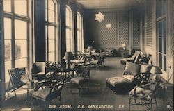 Sun Room, C.S. Sanatorium Postcard