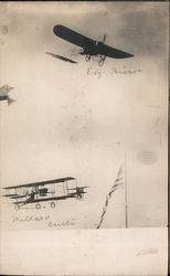 Charles F. Willard, Eugene Burton Ely at Tanforan Postcard