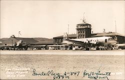 San Francisco's Busy Airport, Mills Field Postcard