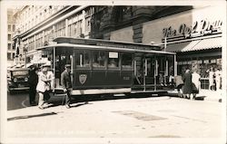Turning a Cable Car Around Postcard