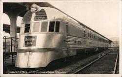 Stainless Steal Streamline Train "Zephyr" Postcard