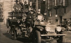 Fire Engine No. 15 - California Street Station, 1934 Postcard