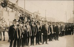 Group of Firemen Postcard