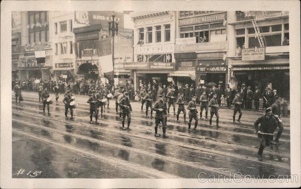 Drum Corps in Parade - Diamond Jubilee? San Francisco California