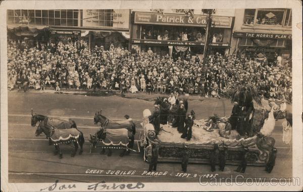Great Jubilee Parade, Sept. 9, 1925 San Francisco California
