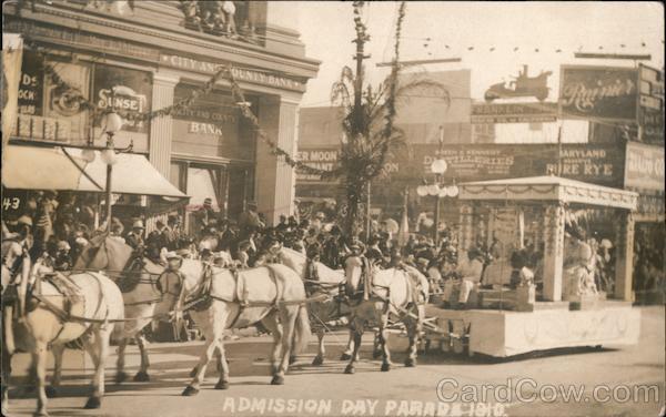 Admission Day Parade 1910 San Francisco California