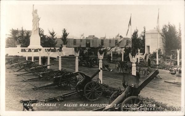 Main Esplanade-Allied War Expostion S.F. July 7-21-1918 San Francisco California