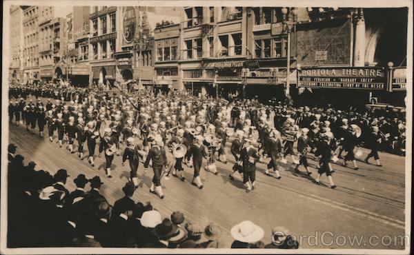 Navy Band in Parade San Francisco California