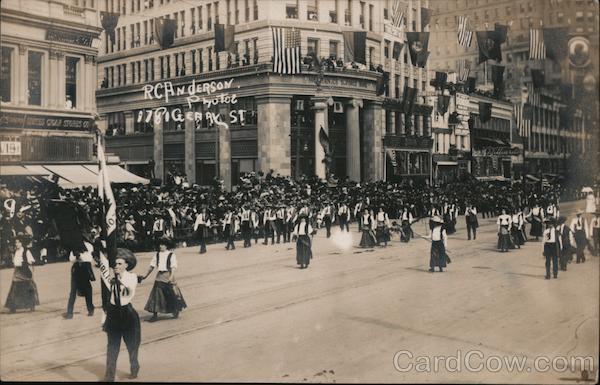 Women Marching in Parade, Diamond Jubilee San Francisco California