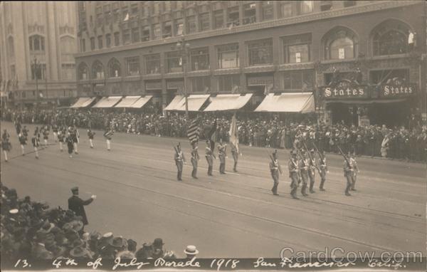4th of July Parade 1918 San Francisco Calif. California