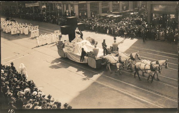 Horse Drawn Float in Parade San Francisco California