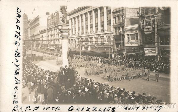 Drafted Boys Parade Grizzlies San Francisco California