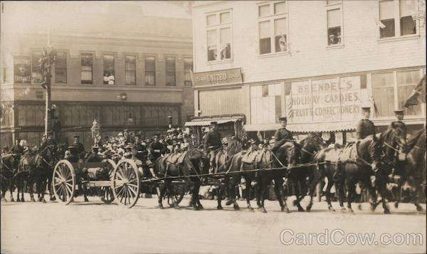 Horse Drawn Cannons in Parade San Francisco California