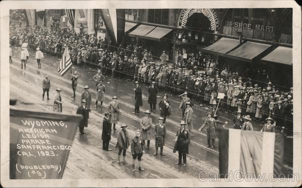 1923 Wyoming, American Legion Parade San Francisco California
