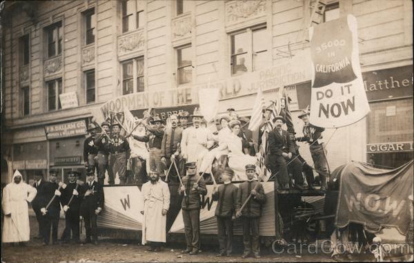 Woodmen of the World Parade Float San Francisco California