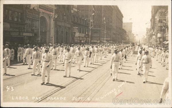 Labor Day Parade Sept. 4 1911 San Francisco California