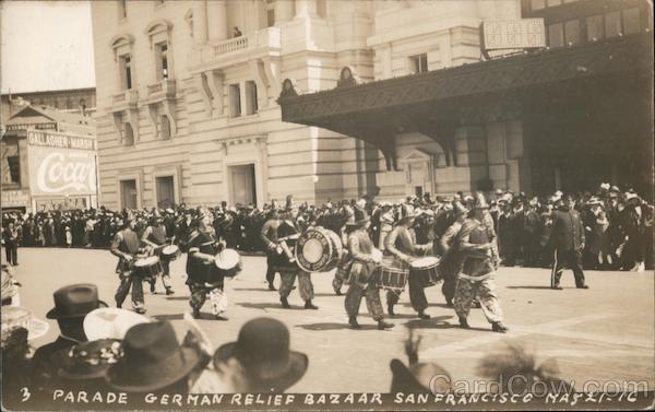 Parade German Relief Bazaar San Francisco California