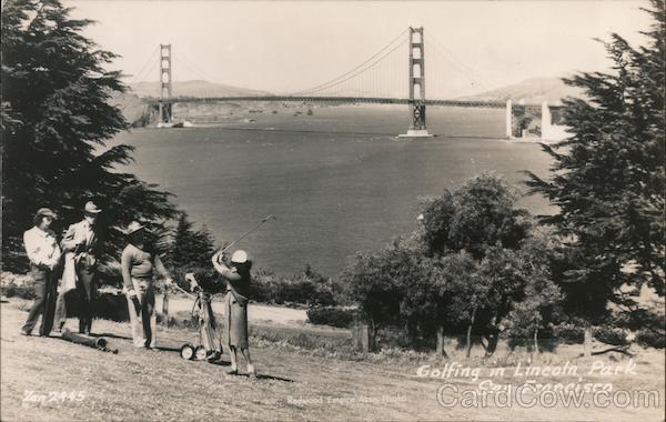 Golfing in Lincoln Park San Francisco California