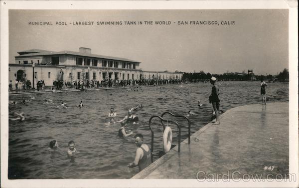 Municipal Pool - Largest Swimming Tank in the World San Francisco California