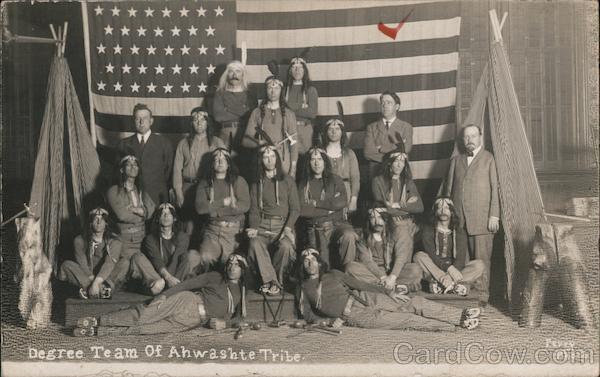 Rare Degree Team of the Ahwashte Tribe San Francisco California