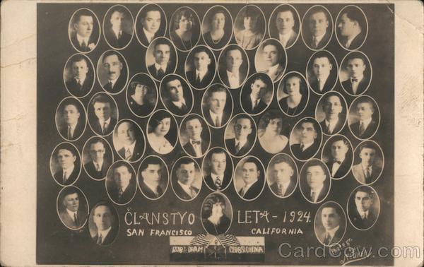 Clanstvo Leta 1924 Slovenia Club San Francisco California
