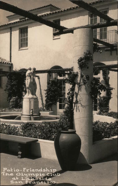 Patio-Friendship, The Olympic Club at Lakeside San Francisco California