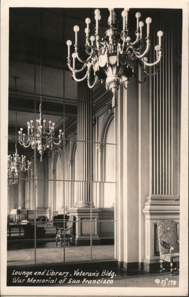 Lounge and Library, Veteran's Bldg. War Memorial San Francisco California
